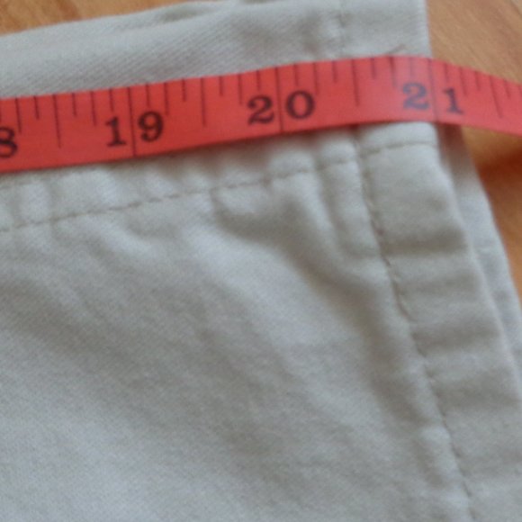 Vintage Riders by Lee 100% cotton khaki denim high waisted crop pants - Picture 11 of 11